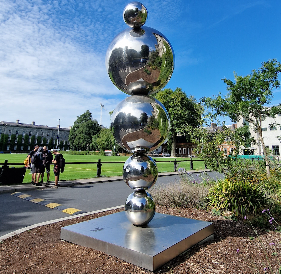 Where Art Meets Science: Exploring the Apples and Atoms Sculpture in Trinity College Dublin