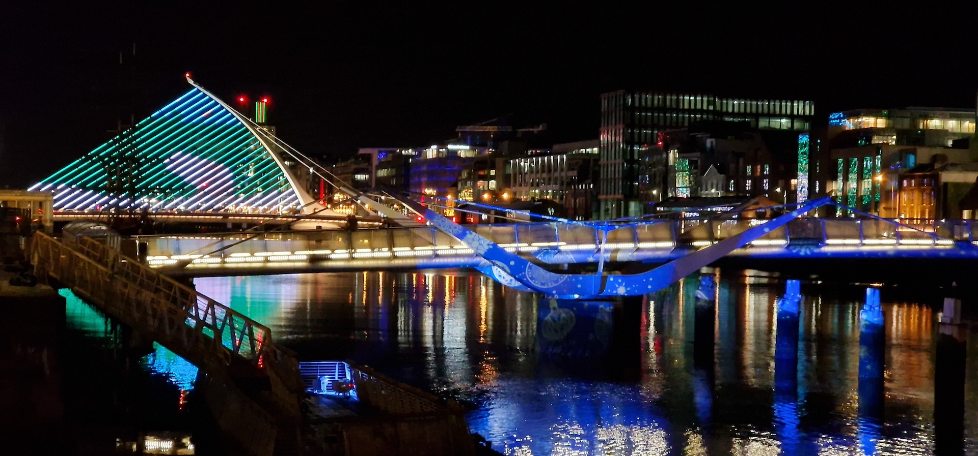 Dublin City at Night – River Liffey View